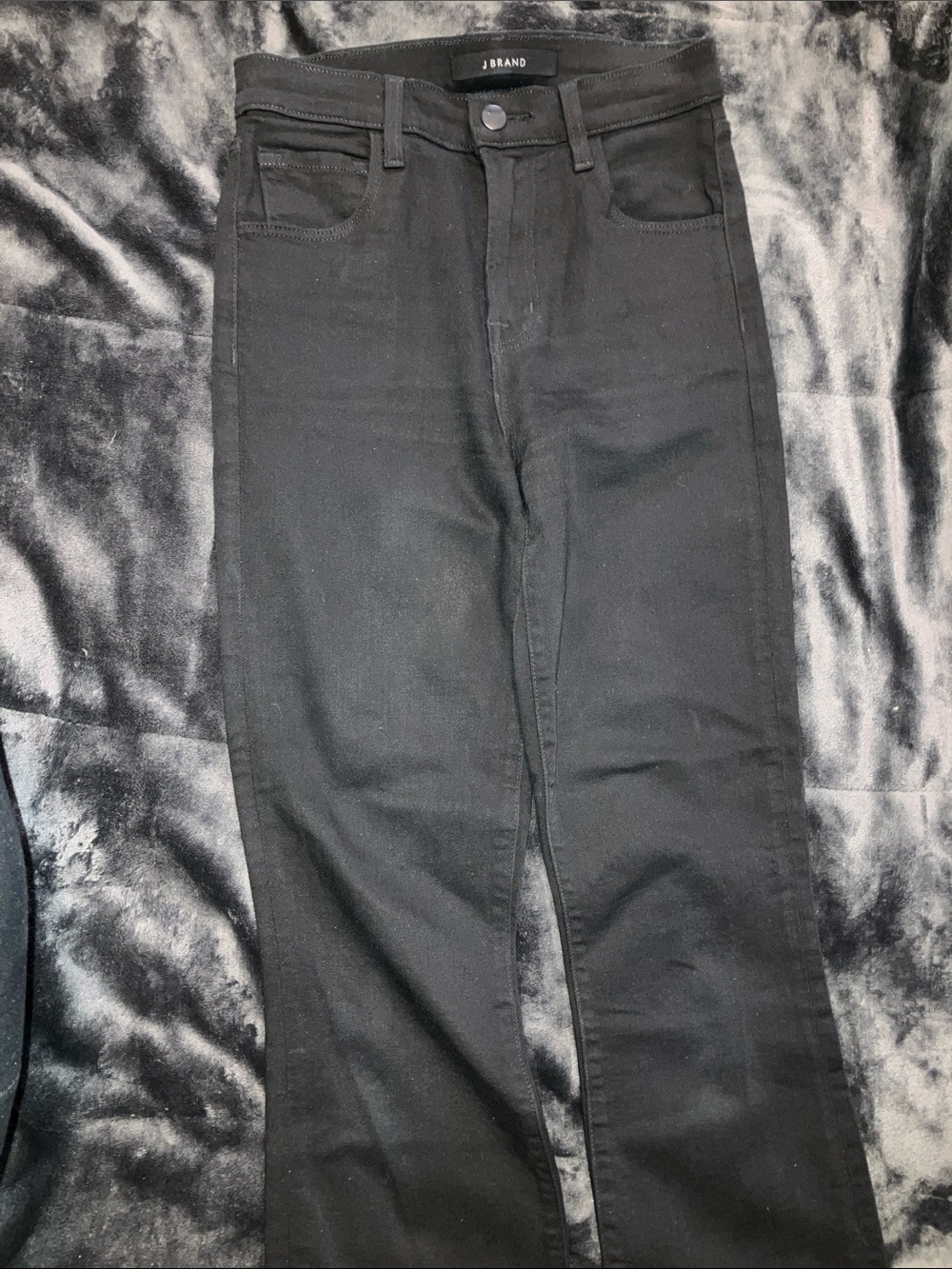 J Brand Franky Bootcut Jeans in Eco Seriously Black